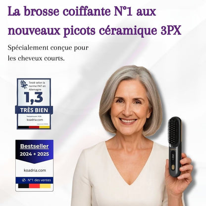 Lissia Pro - La PREMIÈRE brosse coiffante intelligente nomade - KoadriaLissia Pro - La PREMIÈRE brosse coiffante intelligente nomadeKoadria