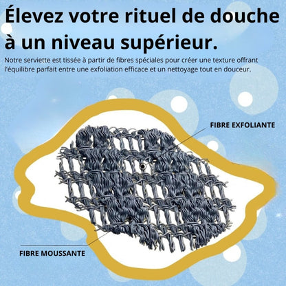 Nuévo - Serviette de douche exfoliante et antibactérienne - KoadriaNuévo - Serviette de douche exfoliante et antibactérienneKoadria